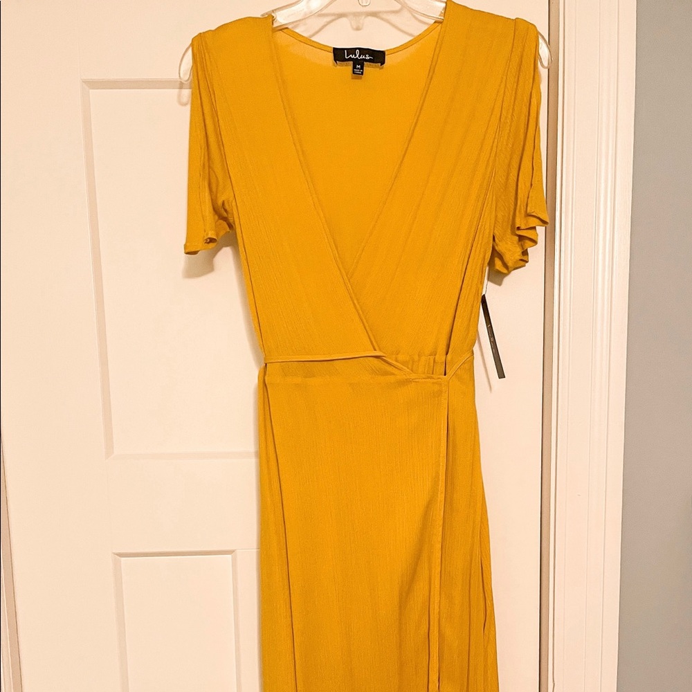 Lulu’s Yellow Maxi Dress - size M - new with tags-summer,wedding,vacation dress